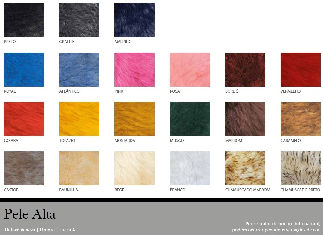 Pele de Ovelha (Op&ccedil;&atilde;o de Cores Tingidas)