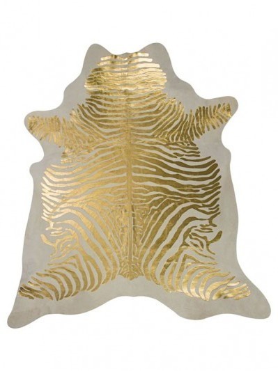 Zebra Ouro fundo Branco